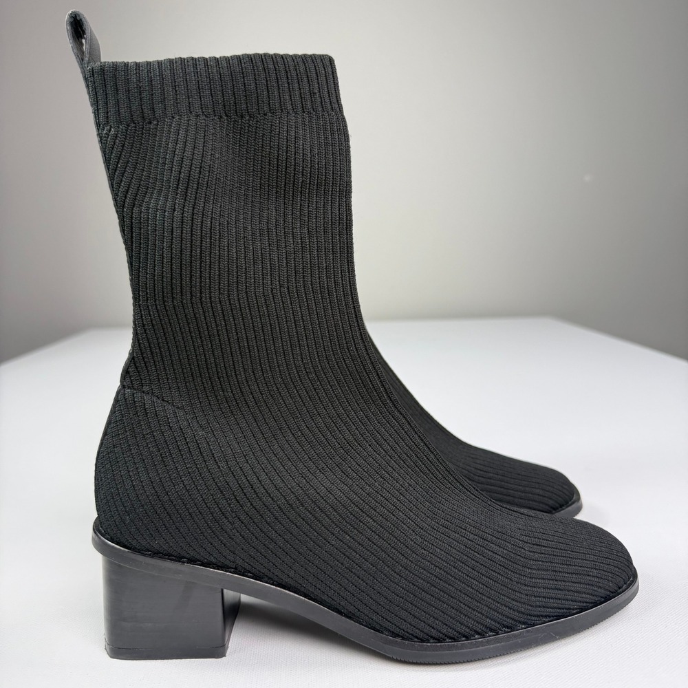 Everlane Reknit High Ankle‎ Glove Boot in Black Size 6